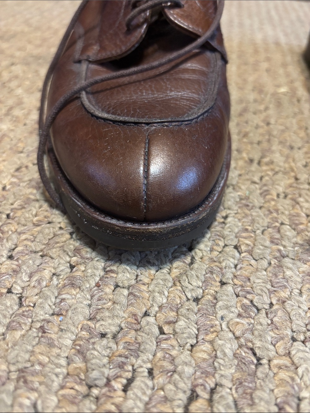 Polo by Ralph Lauren Brown Leather Lace-Up Oxfords - Picture 4 of 13